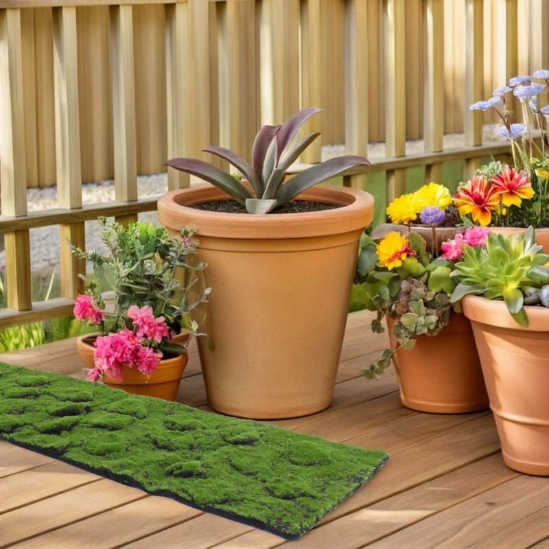 Realistic Artificial Moss Rug for Outdoor Landscaping and Craft Projects gallery