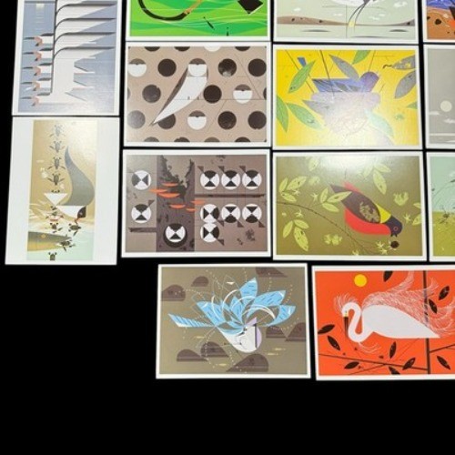 Charley Harper Postcard Lot Assorted Birds (22 ) Unused All Different Set F gallery