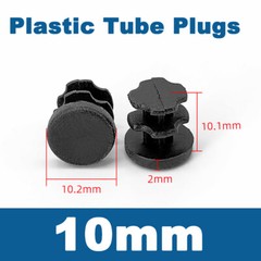 Round Plastic Tube End Caps Insert Bung Blanking Plug Stopper For Chair Feet Leg