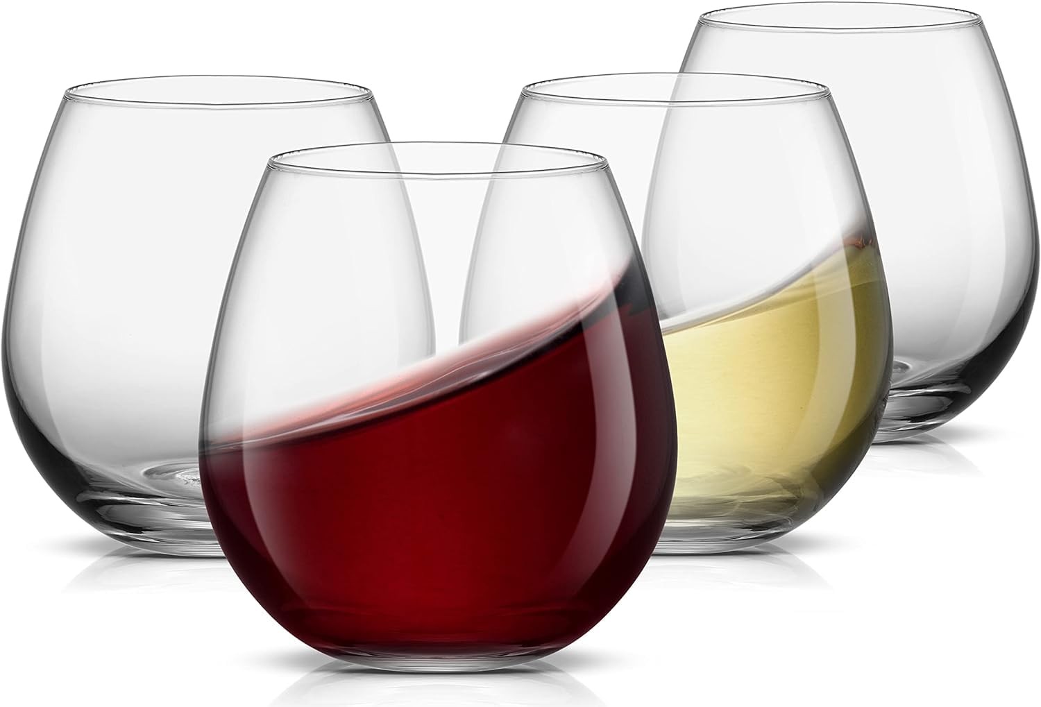 Spirits Stemless Wine Glasses for Red or White Wine (Set of 4)-15-Ounces gallery