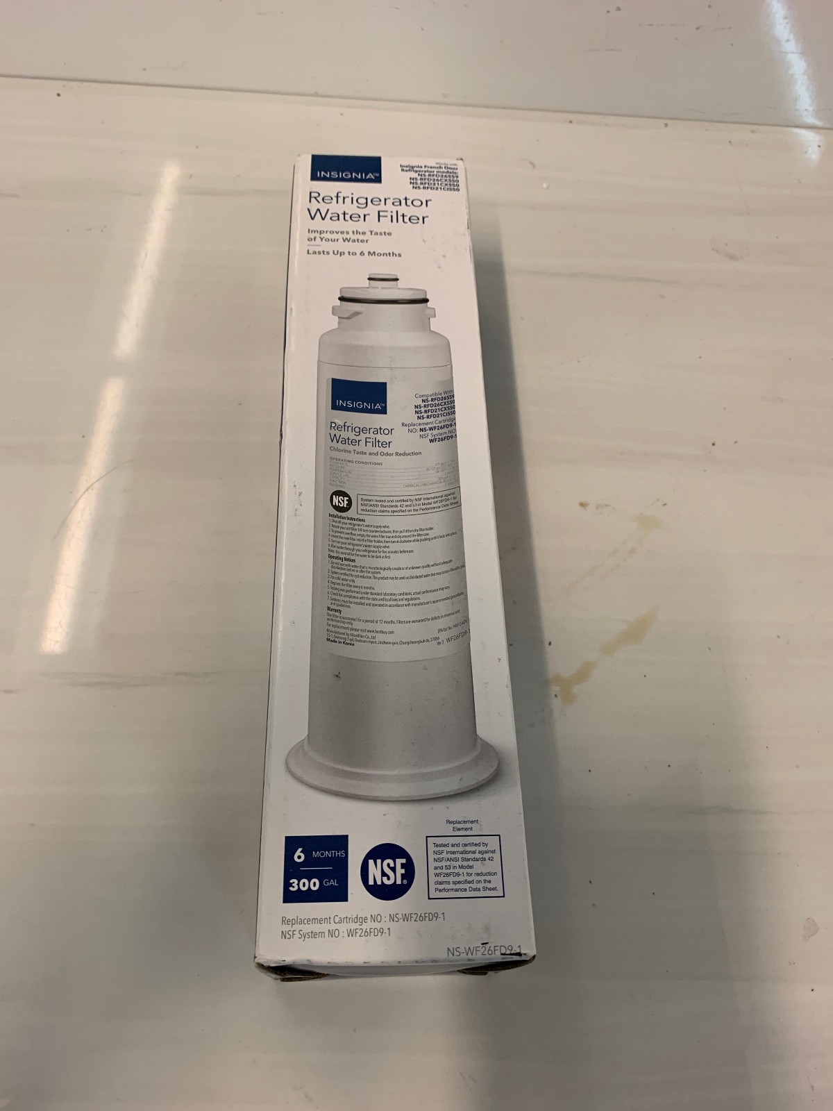 Insignia NS-WF26FD9-1 Refrigerator Water Filter NSF Certified 300 Gallon gallery