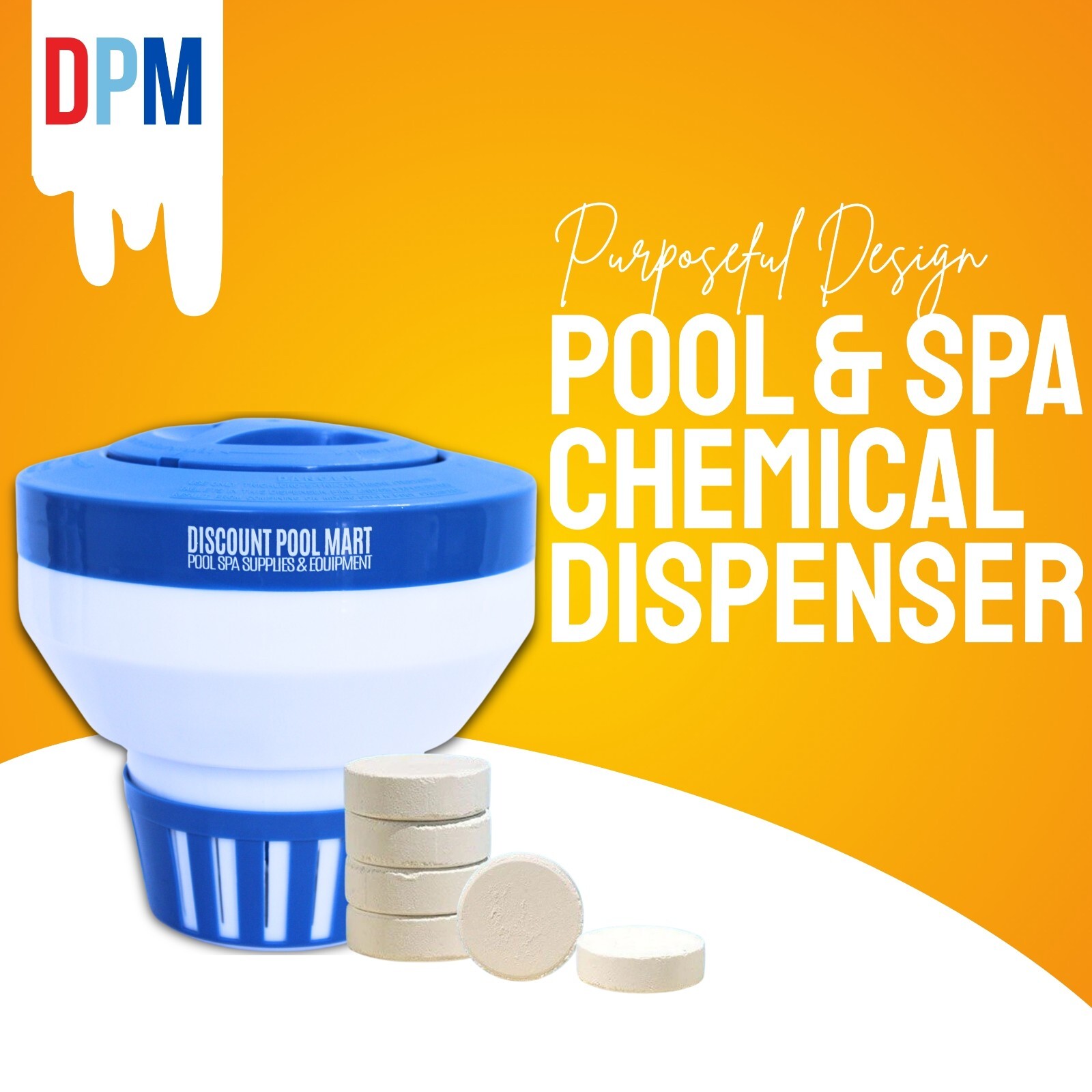 Pool Chlorine Floater 3" Tablet Floater Pool Chlorine/Bromine Floater (2 Pack) gallery