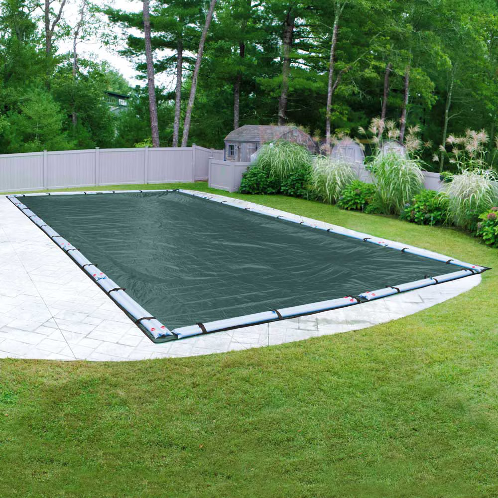18' x 36' Rectangle In-Ground Swimming Pool Winter Cover 15 Year - Teal Green gallery