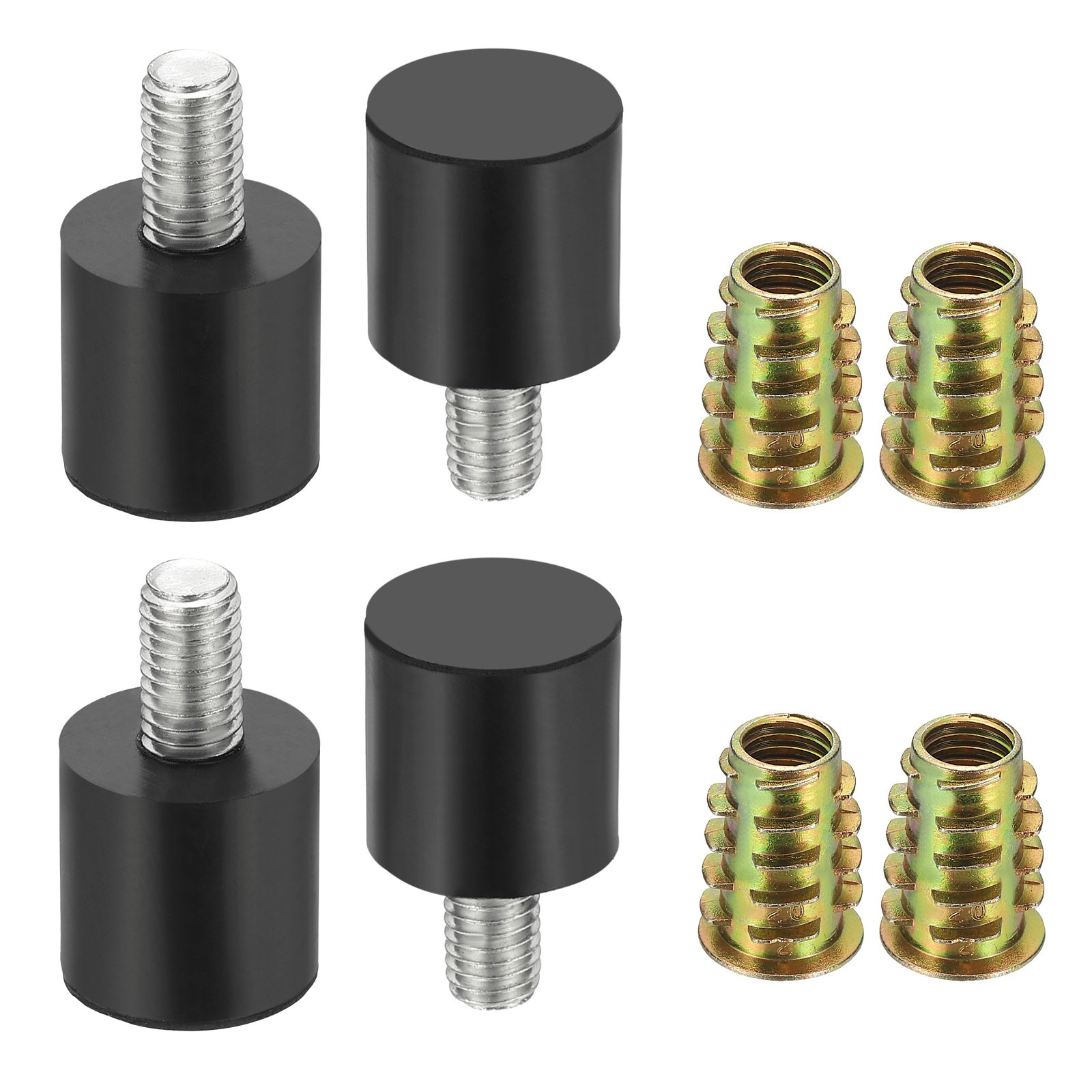 4Pcs M8 x 15mm Thread Adjustable Furniture Levelers Chair Feet Glides 20x34mm gallery