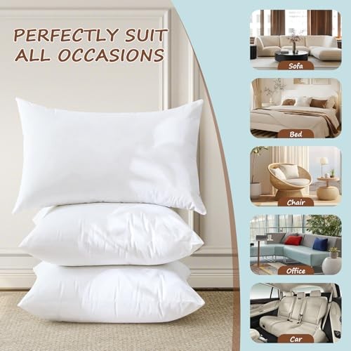Synthetic Down Pillow Insert, 18x18 Down 18x18 Inch (Pack of 1) White gallery