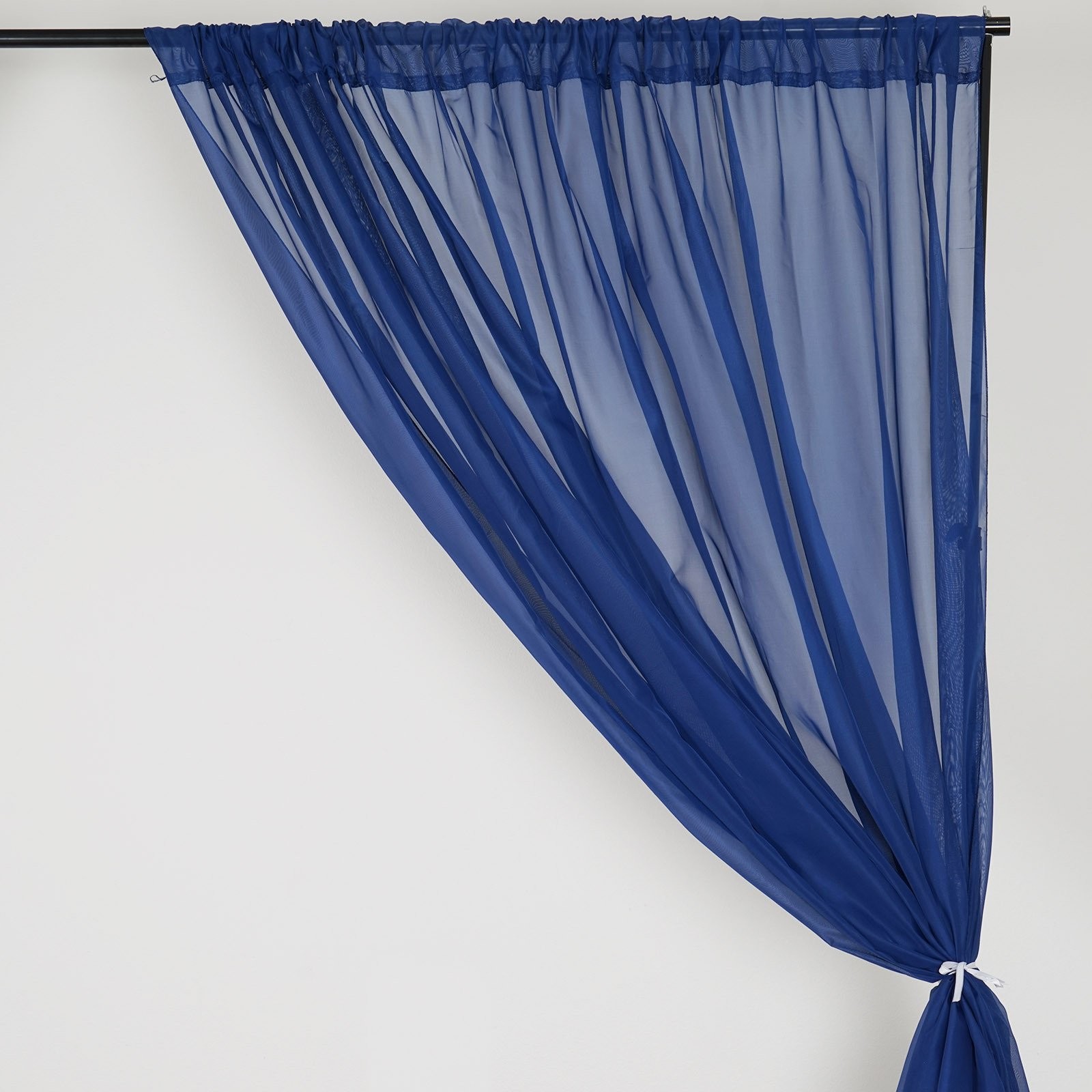 Navy Blue 10 x 10 ft Voile BACKDROP CURTAINS 2 Panels 5x10 ft Party Decorations gallery