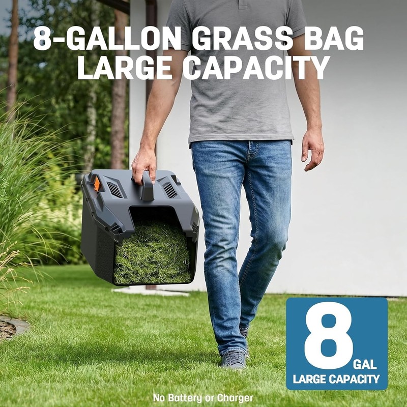 Cordless 13" Electric Lawn Mower Compatible with Makita 18V Battery (Tool Only) gallery