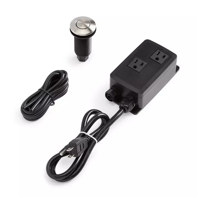 DUAL OUTLET AIR SWITCH RATING:12A 125VAC/60HZ TEMPERATURE LIMIT 0-50"C STAINLES gallery