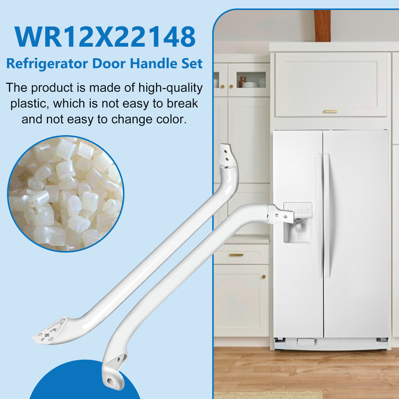 Door Handles Compatible for GE Refrigerator WR12X22148 WR12X20141 WR12X11011 gallery