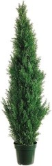 Silk Tree Warehouse Company Artificial Cedar Topiary Tree Faux Plant UV Rated