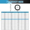 200Pcs Iron Wave Washers 0.71"x0.47"x0.01" (ODxIDxT) for Black gallery