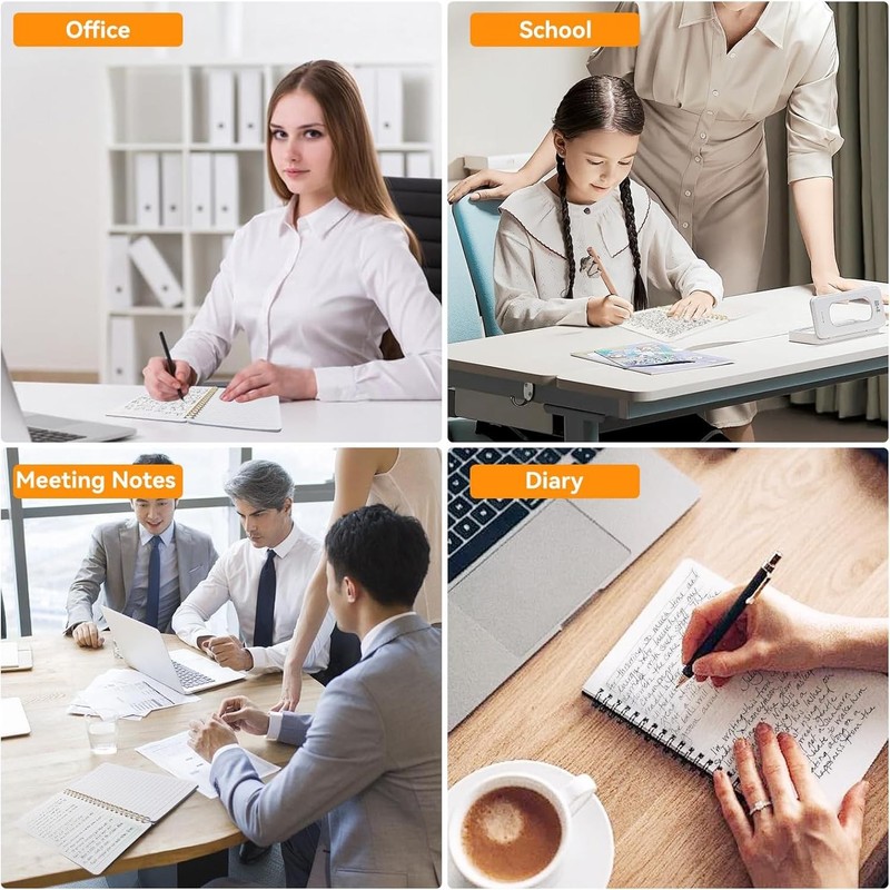 DMSVK 4 PCS Small Spiral Notebook 5x7, 5x7 inches, white，green，orange，pink gallery