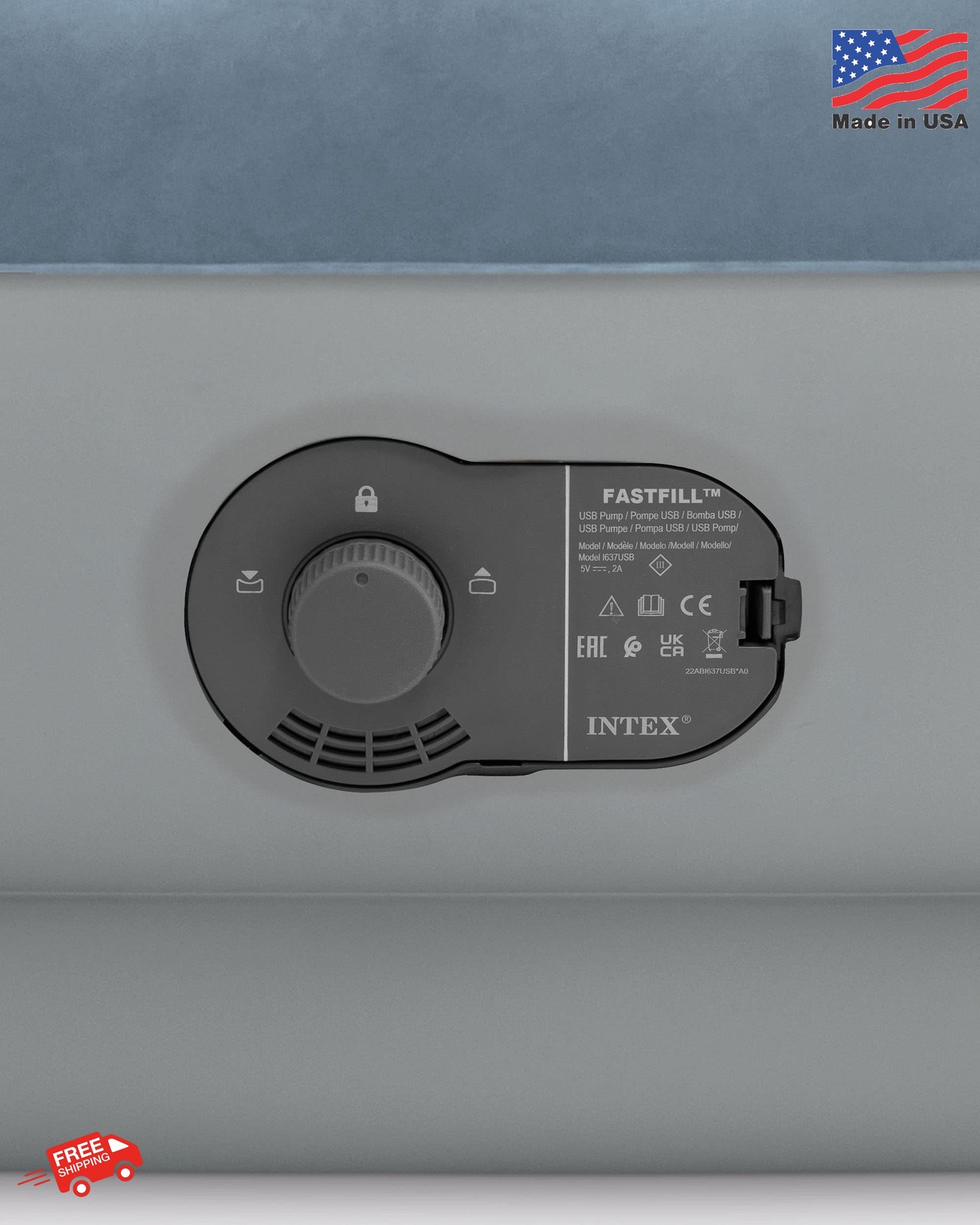 Intex 64159E Dura-Beam Plus Mid-Rise Air Mattress: Fiber-Tech - Queen Size - Bui gallery