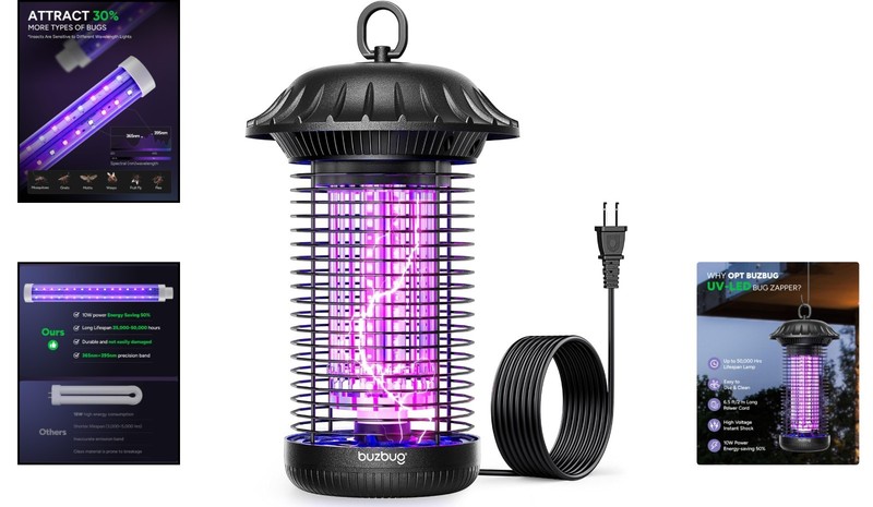 Powerful LED Bug Zapper - Indoor & Outdoor Pest Control, 50000 Hrs Lifespan gallery