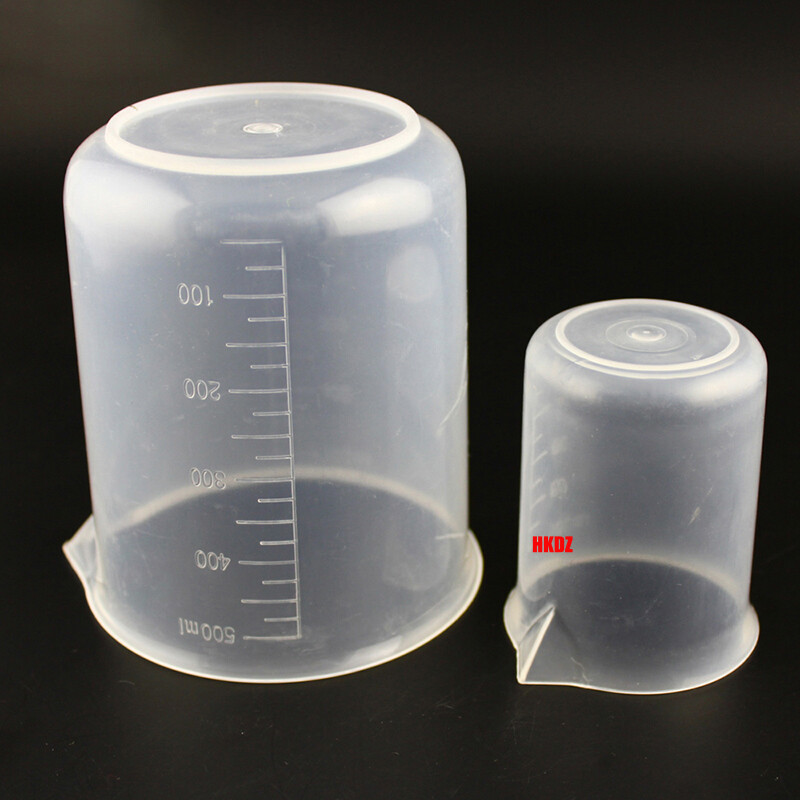 20-500ml Small Plastic Measuring Cup Transparent Jug Pour Spout Lab Beaker Tool gallery