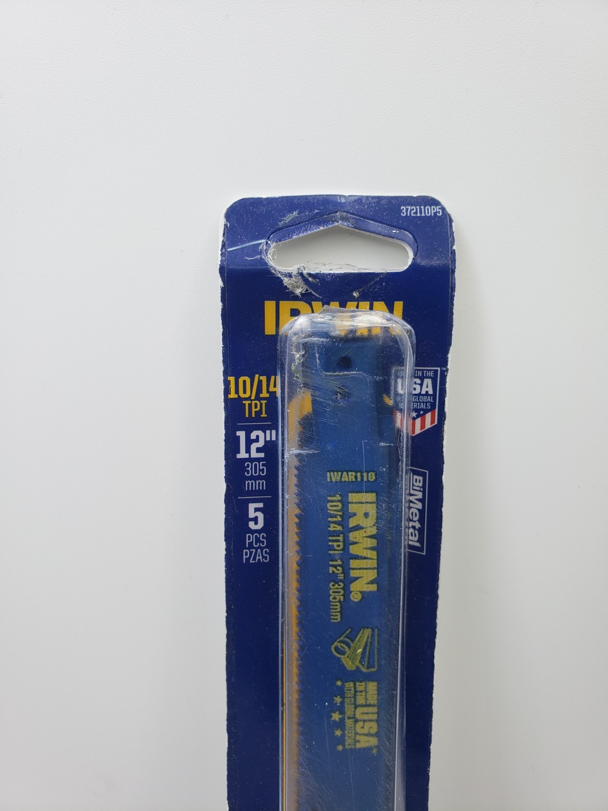 Irwin Tools 372110P5 Reciprocating Saw Blade 12-Inch 10/14TPI, 5 Pack gallery