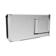 Wall Mount Hinge With Offset Back Plate Type Polished Chrome Finish