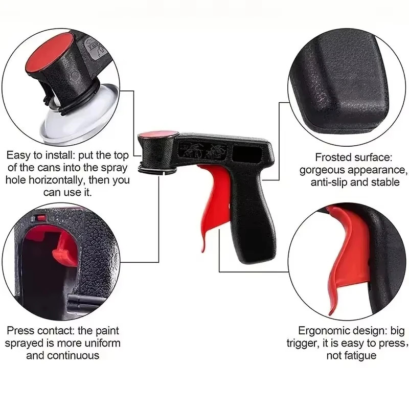 Instant Aerosol Trigger Handle Can-Gun – 2 Pack | Converts Spray Cans into Spray gallery