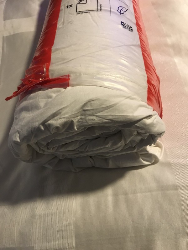 COMFORTER "FJALLBRACKA"EXTRA WARM WHITE KING DUVET INSERT 204.587.43 [NEW] gallery