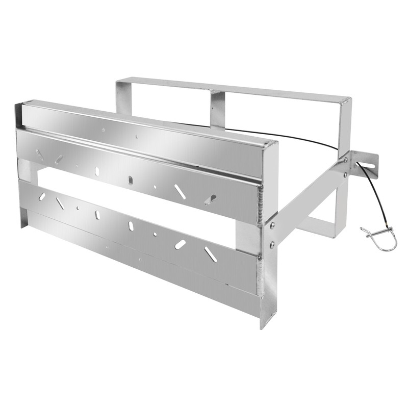 Fits Two 5 Gallon Fuel Containers Aluminum Trailer-Mount Race Fuel Jug Holder gallery