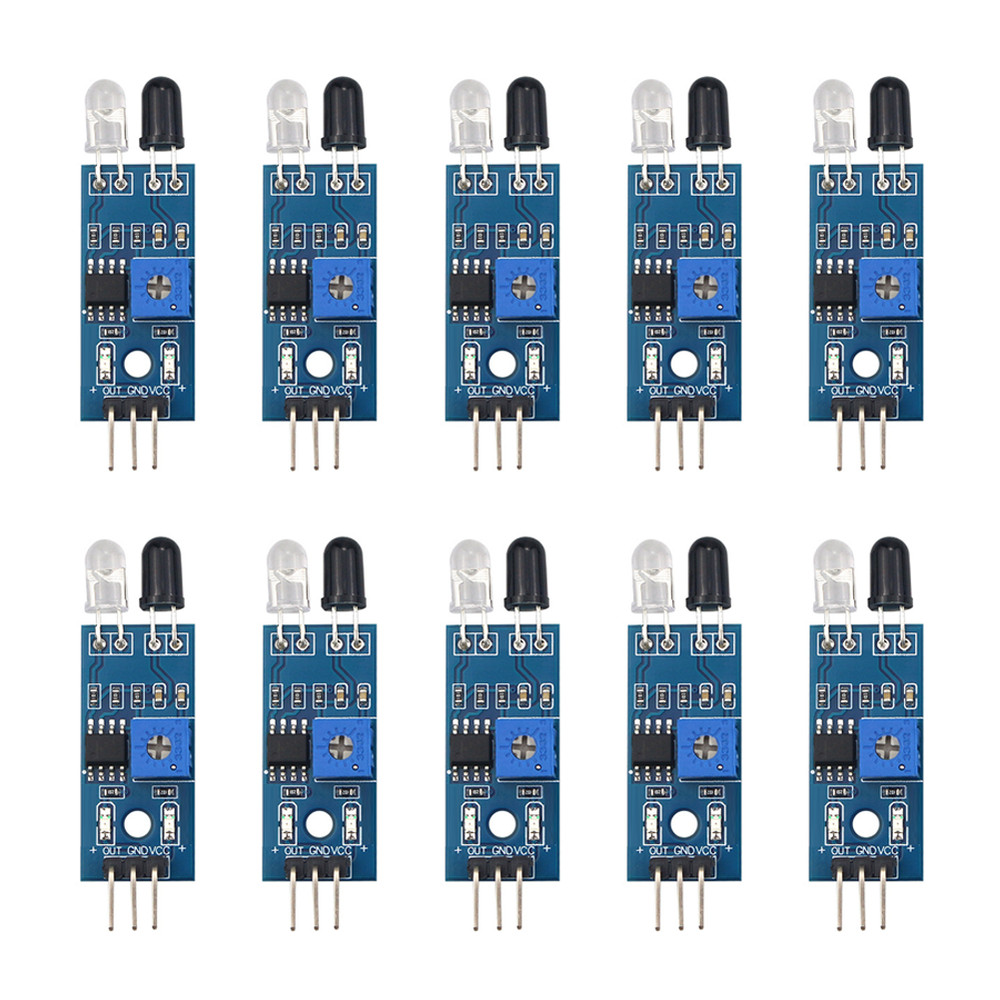 10pcs Infrared Reflection Sensor for Robotics Line Following and Counting