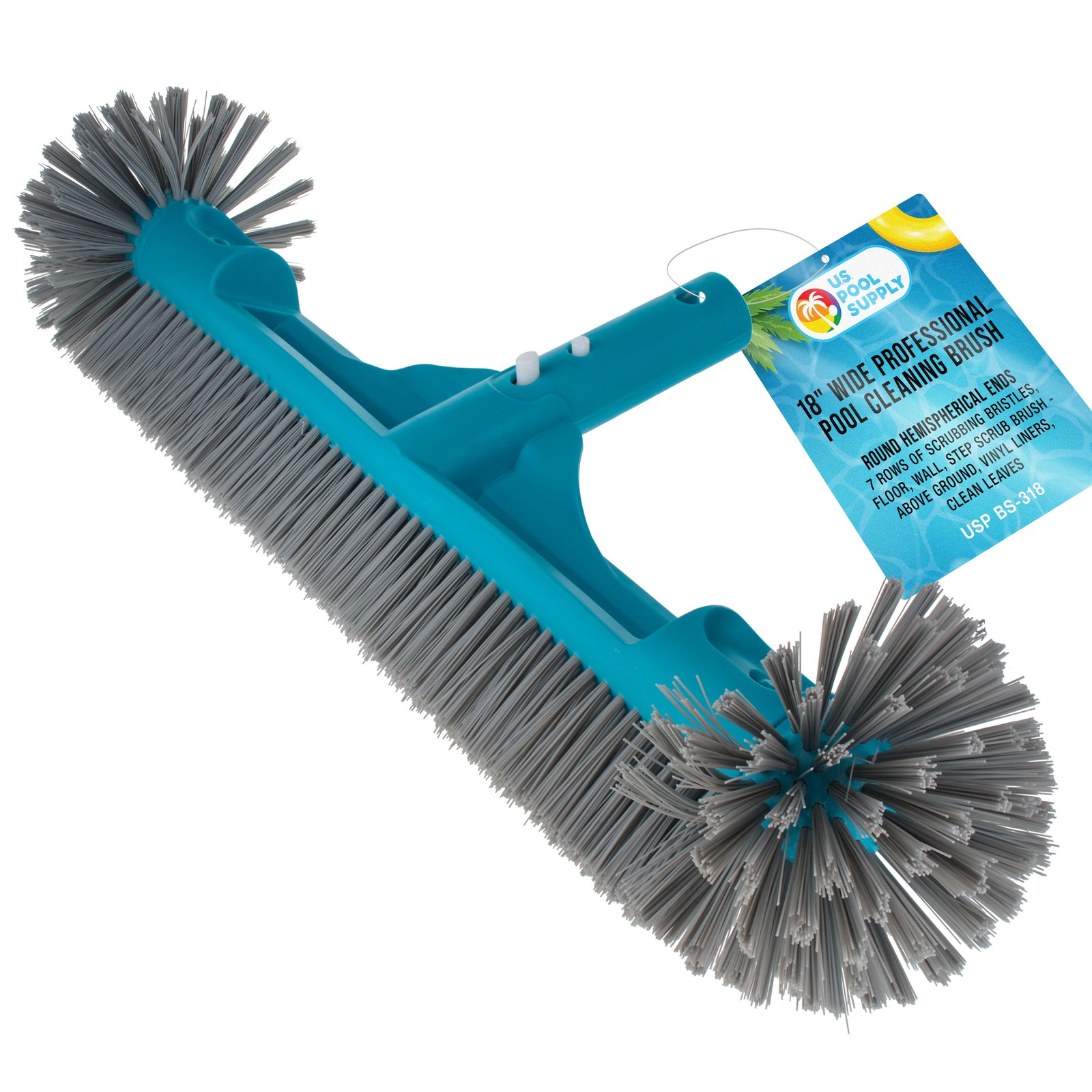 U.S. Pool Supply 18" Pool Brush Head 7 Row Bristles Inground Above Ground gallery