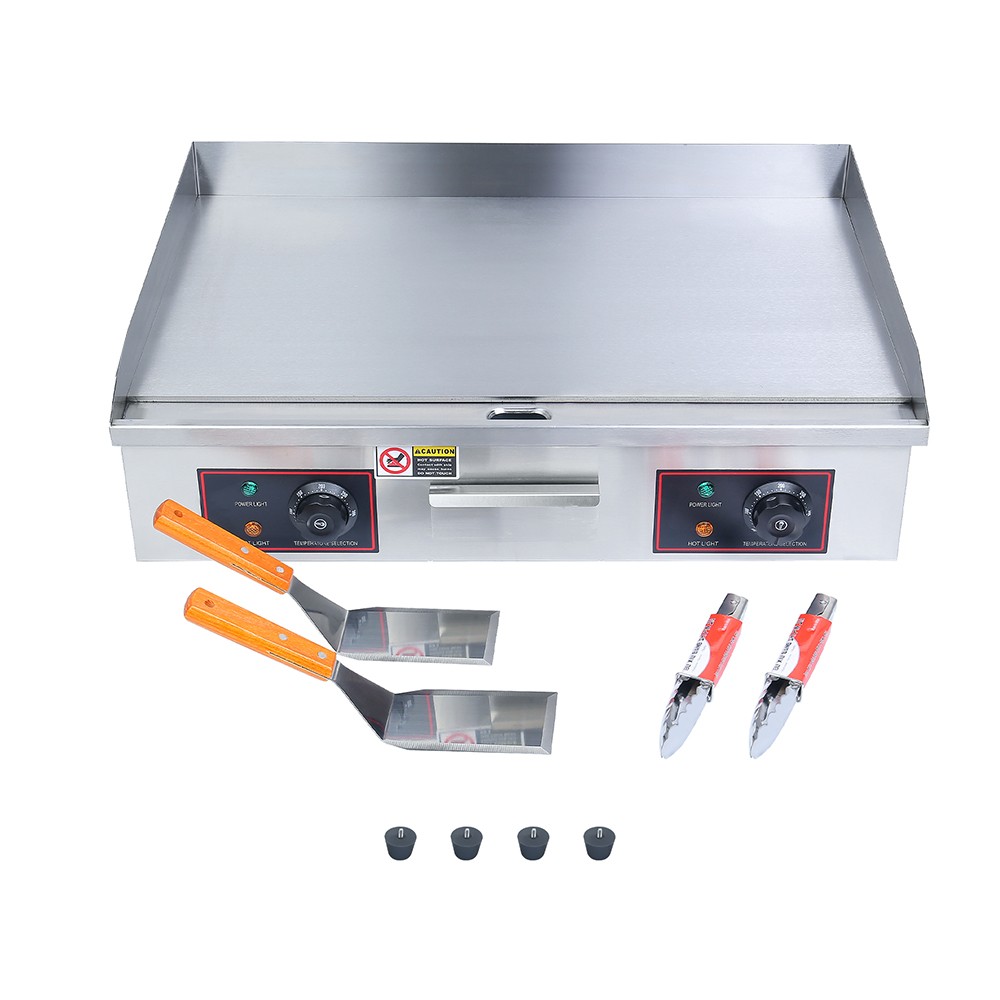 26" Commercial Electric Countertop Griddle Flat Top Grill Hot Plate 3500W gallery