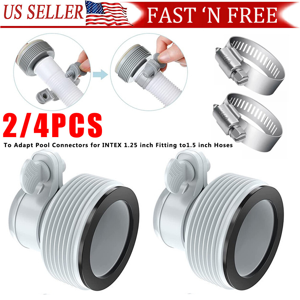 2/4 PCS For Replacement Intex Hose Adapter Pool Filter Pump Conversion Fitting gallery