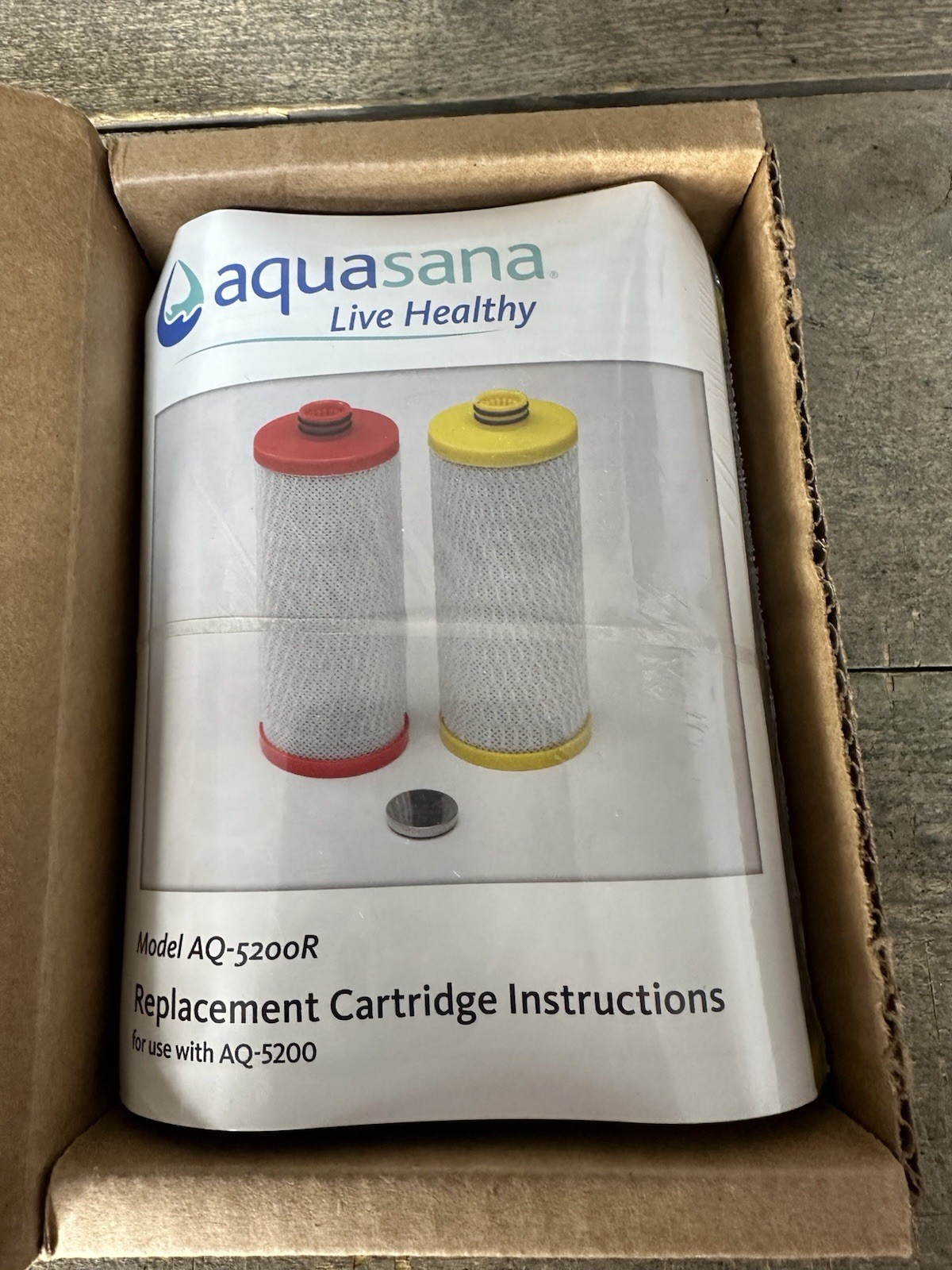 Aquasana Replacement Filter Cartridges AQ-5200R Red & Yellow Sealed gallery