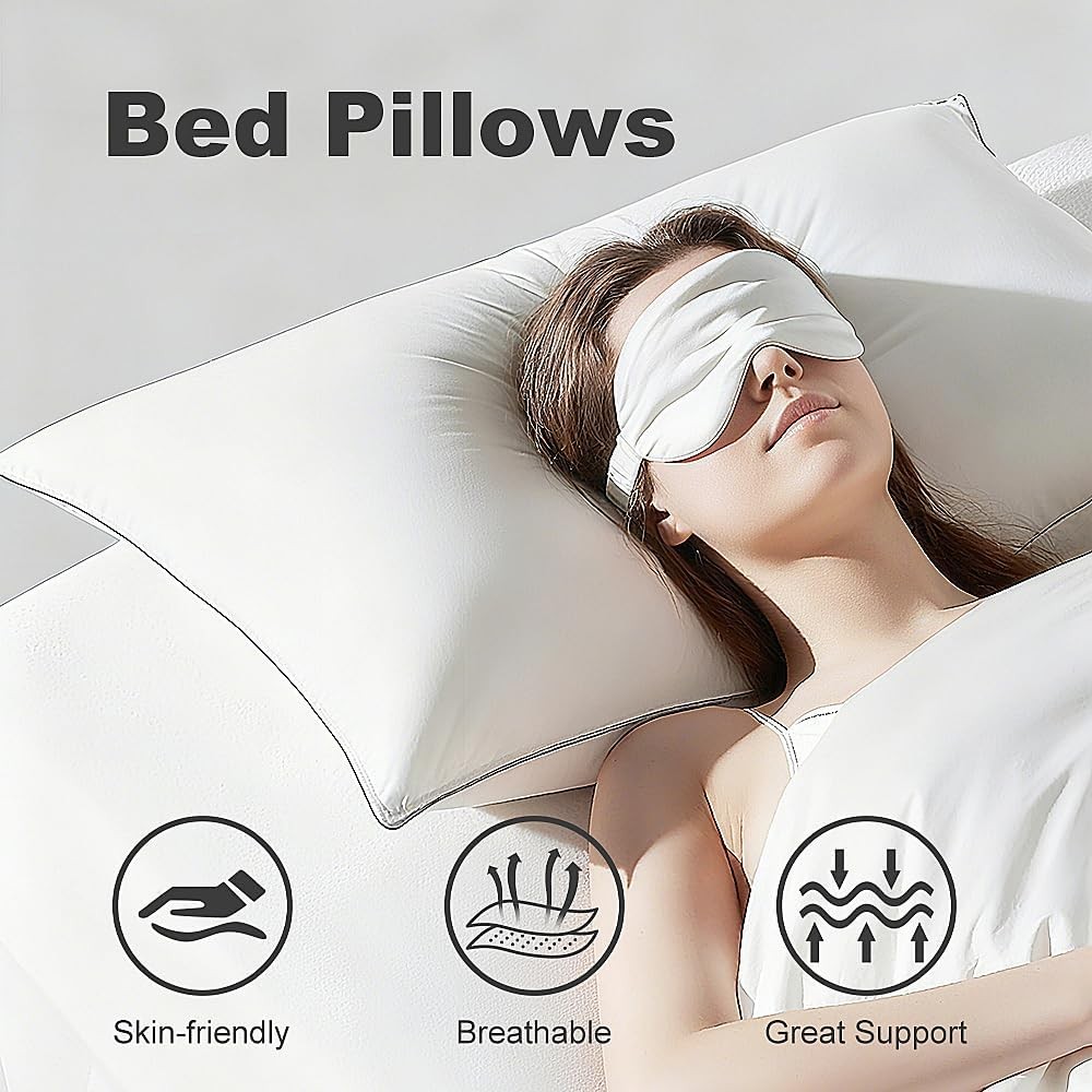 Soft Bed Pillows Available for All Season, Pillows for Sleeping Standard Size gallery
