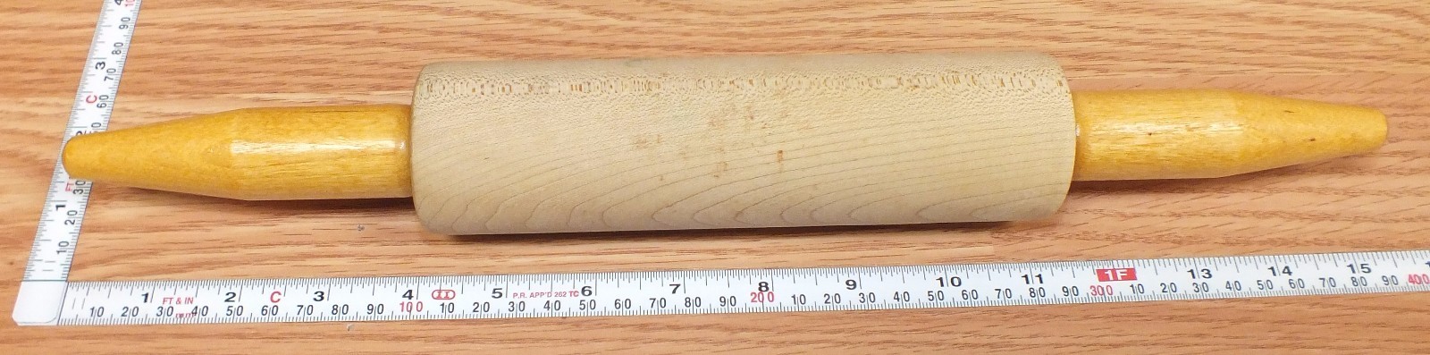 Unbranded / Generic 15" (Inch) Wooden Bread / Pizza Dough Rolling Pin **READ** gallery