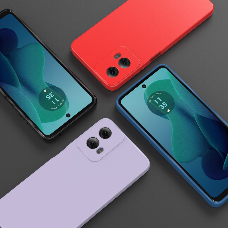 Liquid Silicone Soft Case For Moto G 5G 2024 Shockproof Dropproof Durable Cover gallery