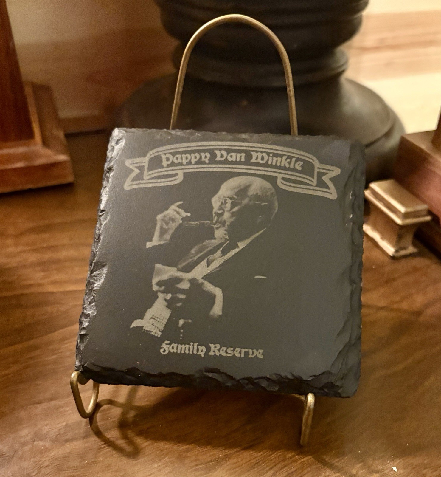 BOURBON WHISKEY THEMED SLATE COASTERS gallery
