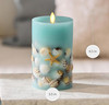 ⚡️ Luminara Flameless LED Candle 6.5" Shell Teal BRAND NEW ❤️ gallery