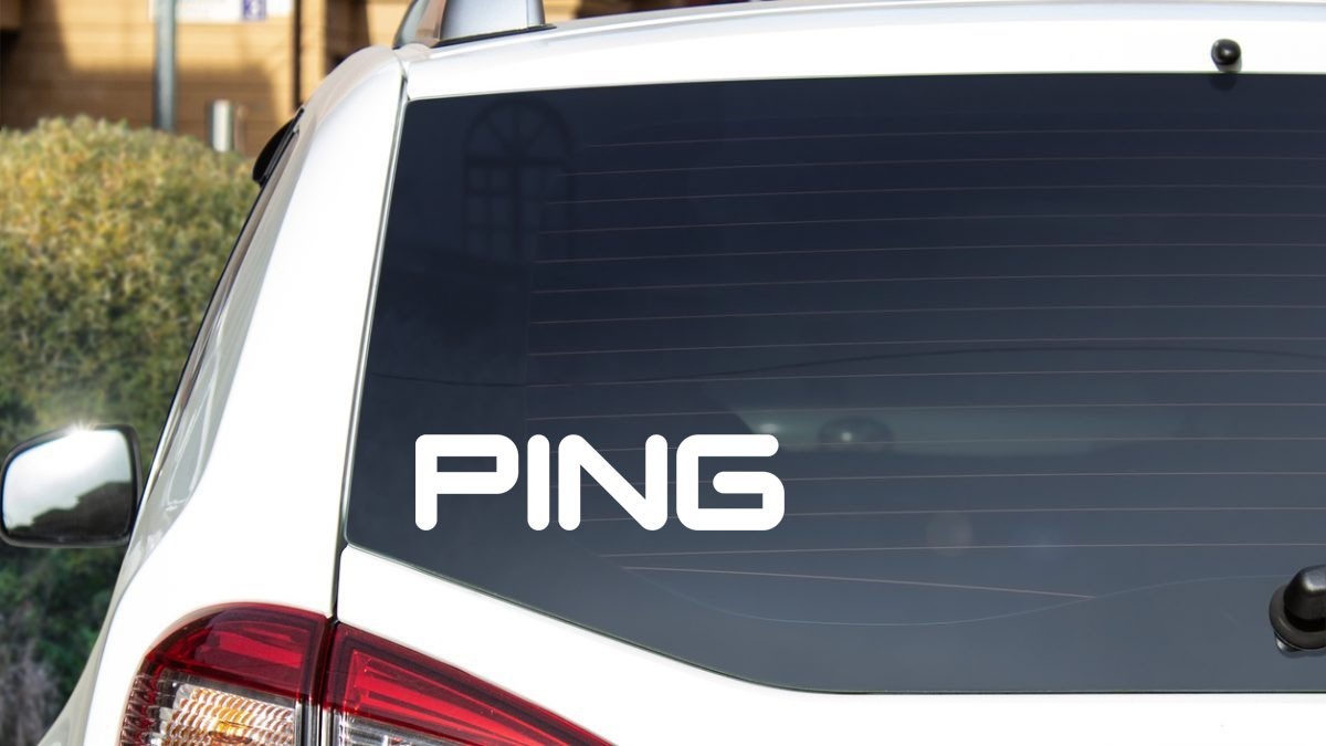 Ping Golf Decal, Vinyl Die Cut Window Sticker, 100% Made In USA gallery