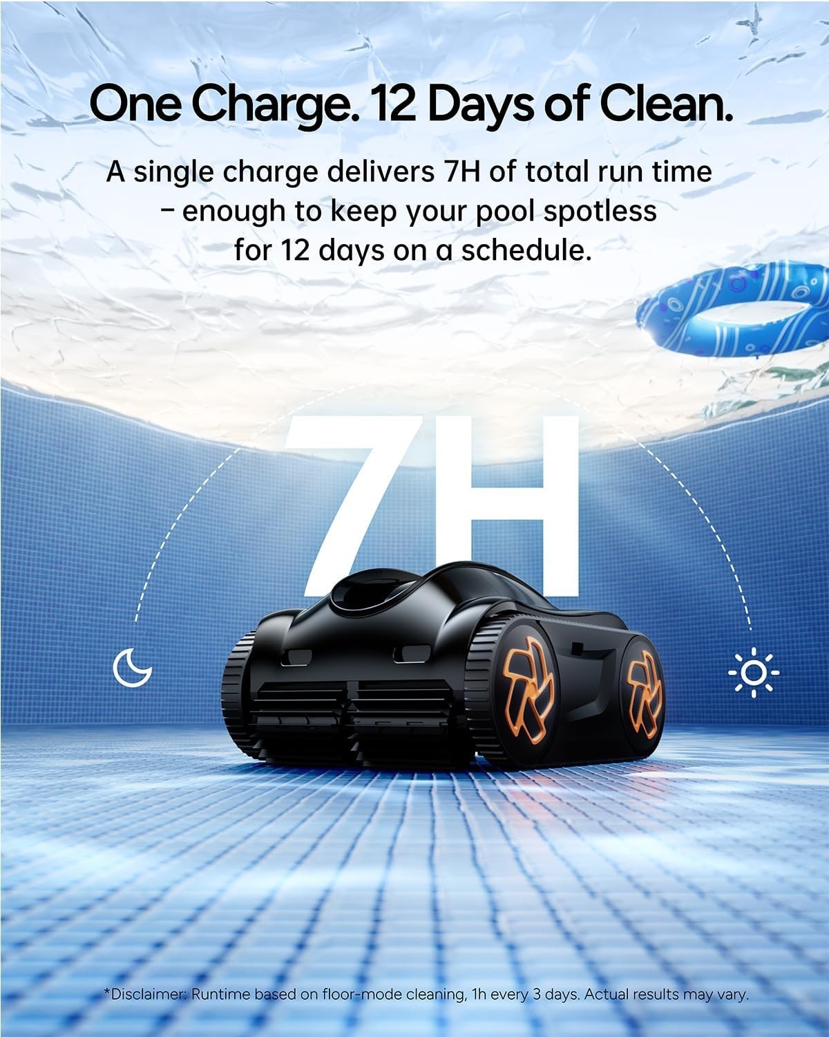 (2026 NEW) iGarden Robotic Pool Cleaner K Series 7H Runtime Pool Vacuum Cleaner gallery