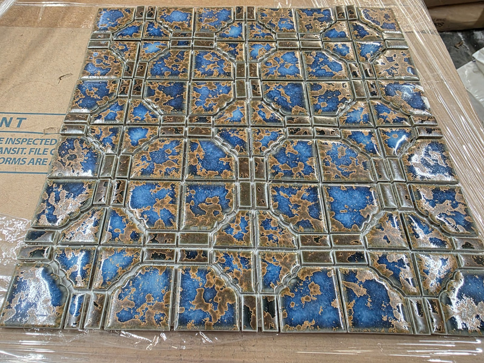 Nation Pool Tile Moonbeam series Terra Blue STB807 gallery