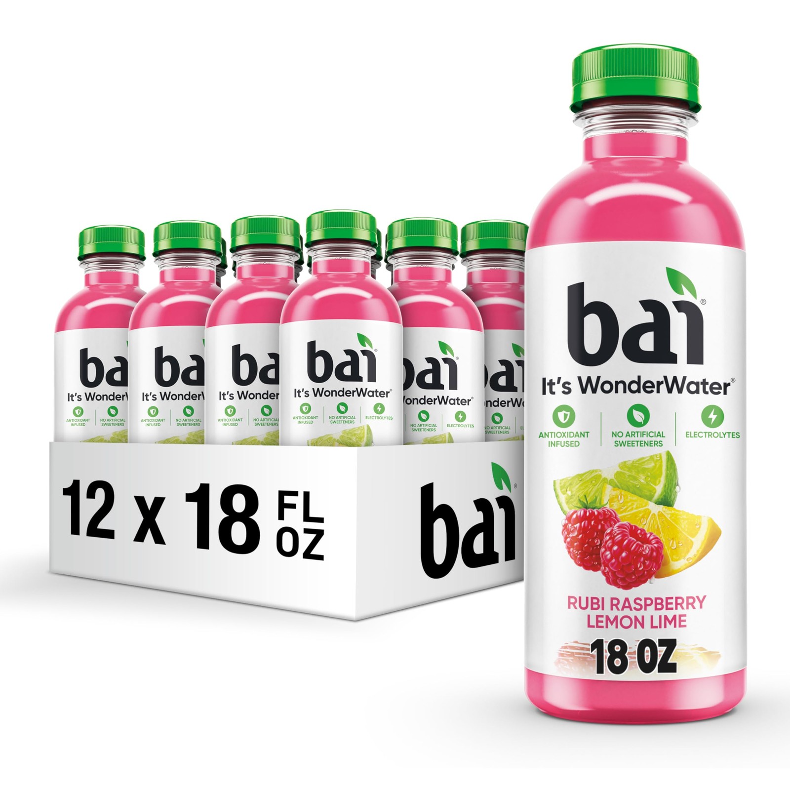 Bai Antioxidant Infused Water Beverage, Raspberry Lemon Lime 12 Pack gallery