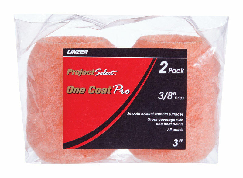 Linzer Project Select One Coat Pro 3" PAINT ROLLER COVERS 3/8" NAP RS 11432 0300