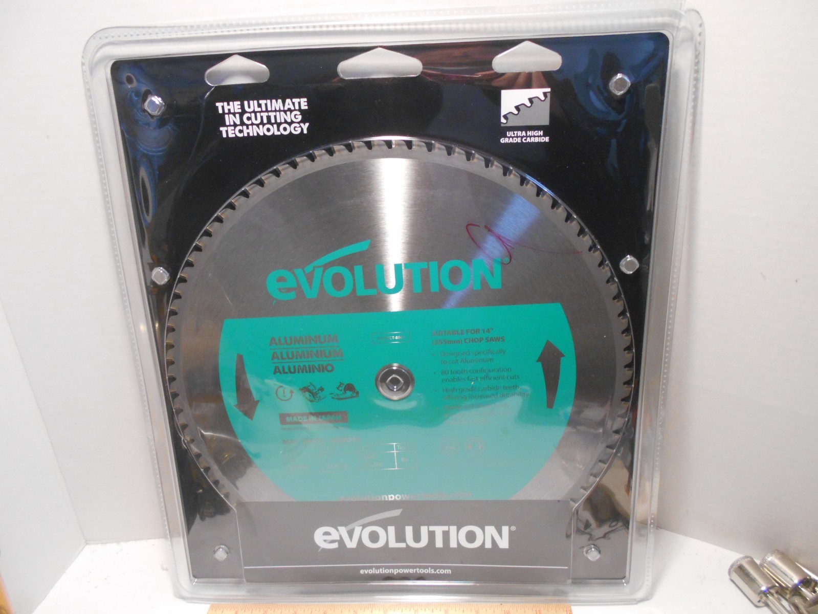 Evolution 14BLADE-AL ALUMINUM & NON-Ferrous TCT Saw Blade, 14" X 80TH gallery