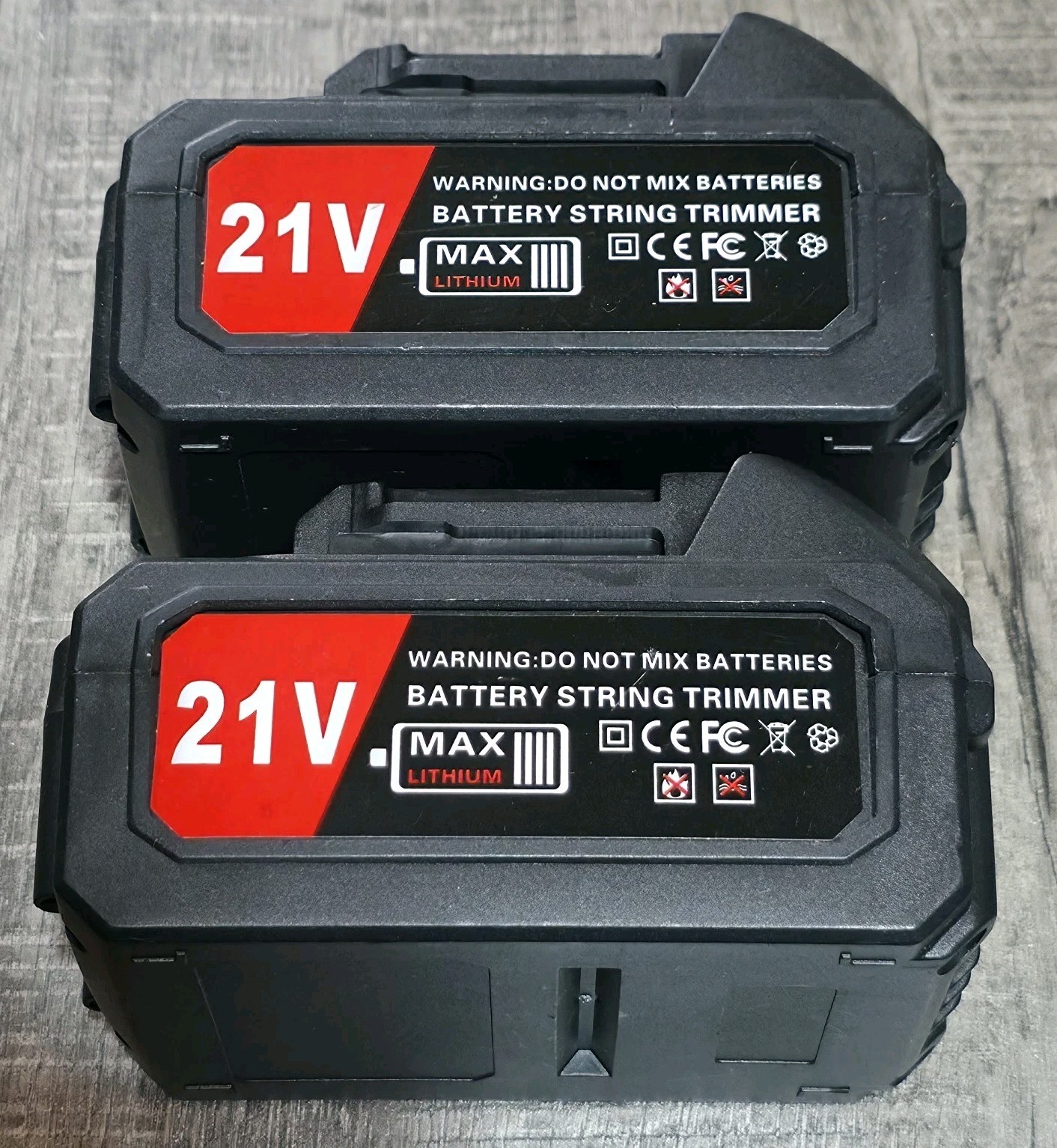 2 Pack 21V MAX 4.0Ah Lithium Battery Replacment Power Share String Trimmer gallery