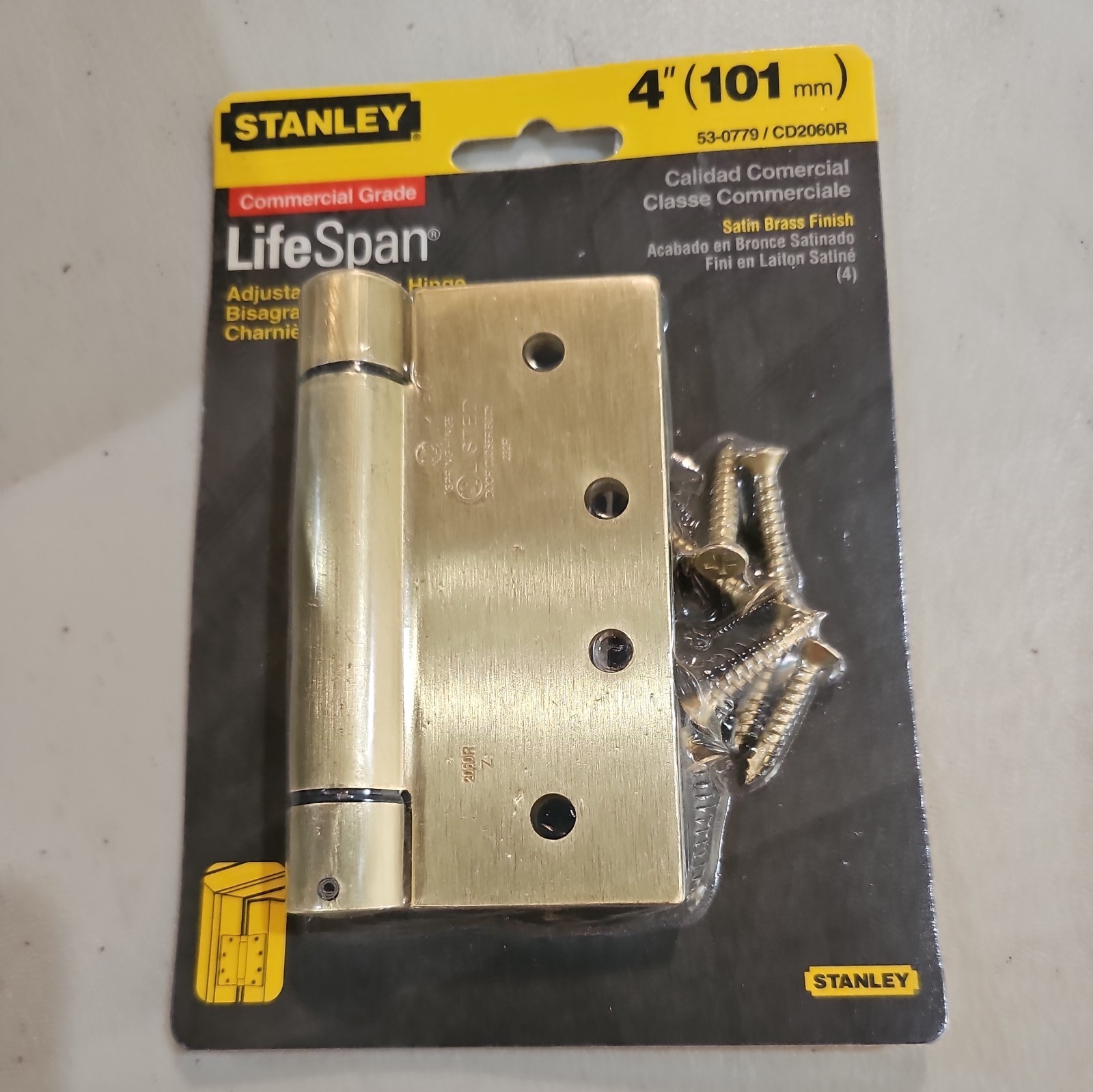 Stanley 53-0779 CD2060R 4" Adjustable Spring Hinge COMMERCIAL GRADE gallery