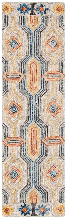 GREY / BLUE 2'-3" x 12'-0" Back Stain Rug, Reduced Price 1172797345 TRC515F-212 gallery