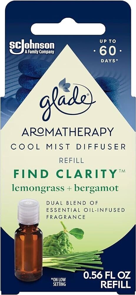(3 Ct) Glade Aromatherapy Cool Mist Oil Diffuser Refill, Find Clarity Lemongrass gallery