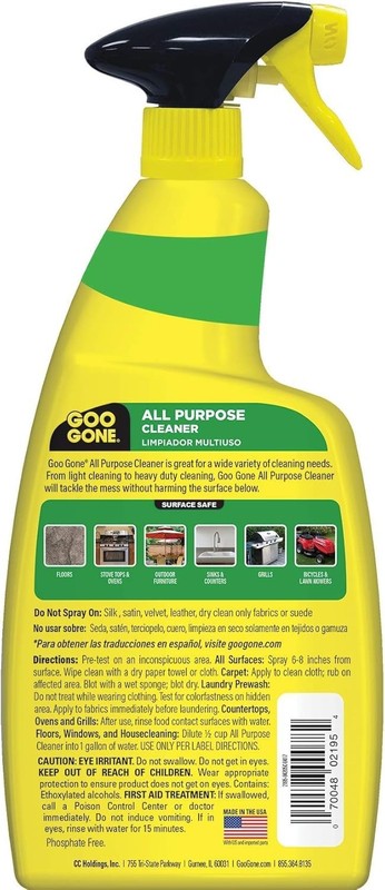 Versatile All-Purpose Cleaner - Citrus Scent - 64oz Plant-Based Spray Duo gallery