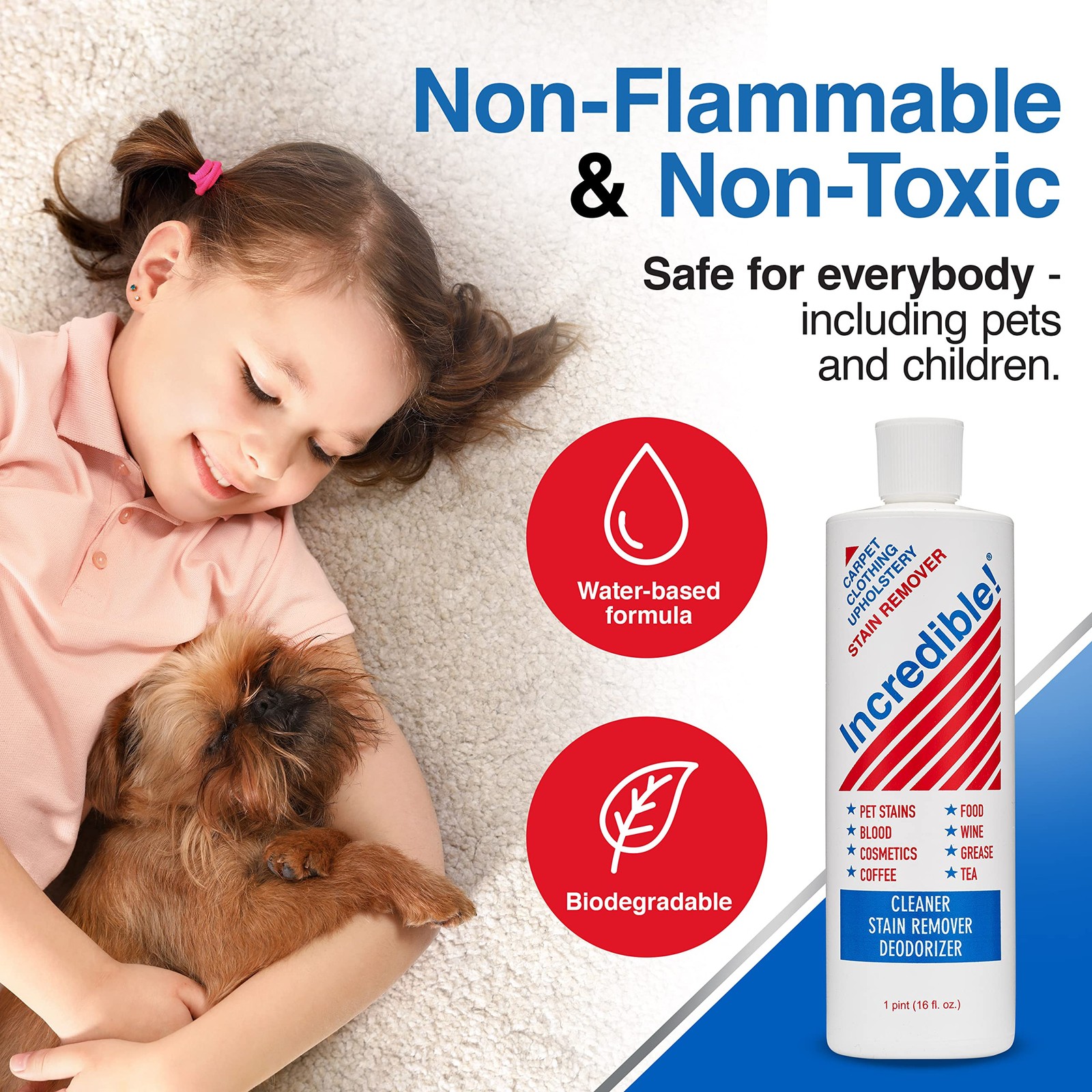 INCREDIBLE! Stain Remover - Commercial Pack Quantity, 16 Fl Oz (Pack of 6) gallery