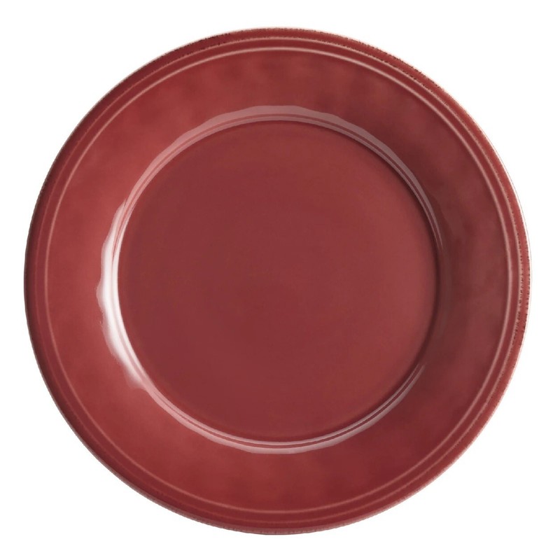 Dinnerware Set Red Stoneware Round 16 Piece Dinner Plate Bowl Mug Family Service gallery