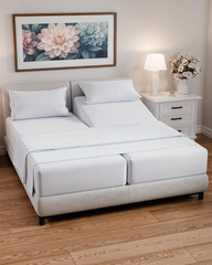 Split California King Bed Sheet Set – 5 Piece Split Cal King Size Sheets – Ultra