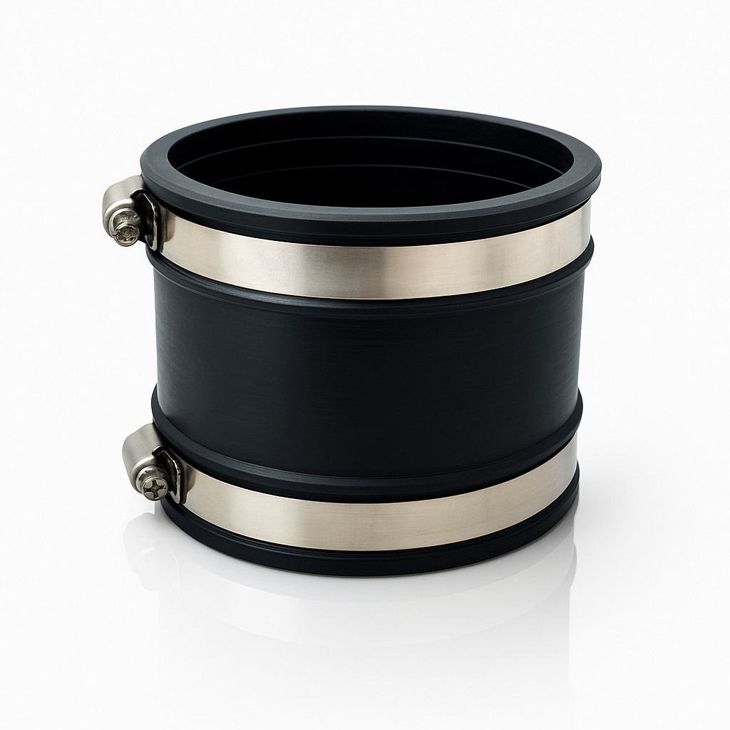 Flexible Rubber Coupling with Stainless SteelClamps|PVC Cast Iron Pipe Connector gallery