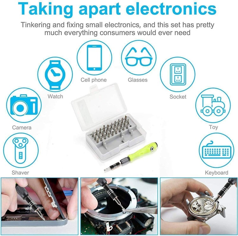 32 in 1 Precision Screwdriver Set Mini Magnetic Screwdriver Set Maintenance Tool gallery